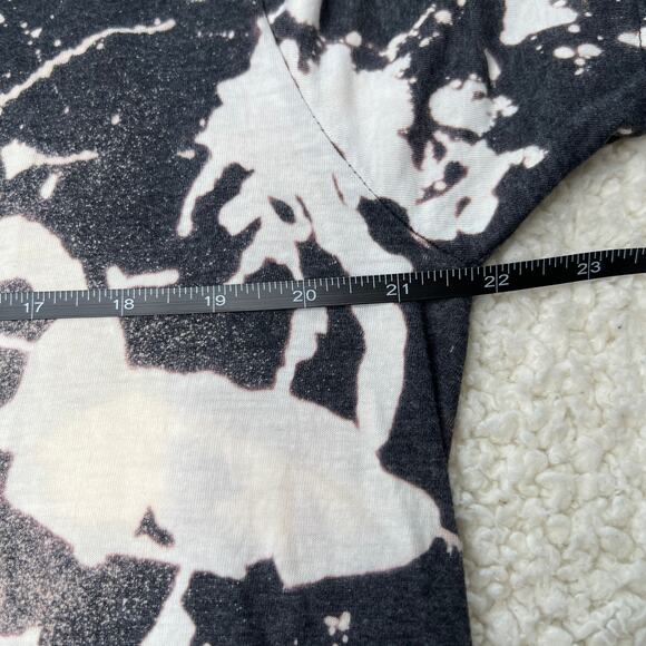 Holiday Dead Inside But Jolly AF Bleached Black Tee Large - Picture 5 of 6